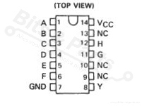 IC 74LS30 8-Input Positive-NAND 